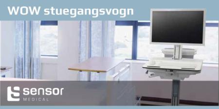 Workstation-on-wheels (WOW) stuegangsvogn